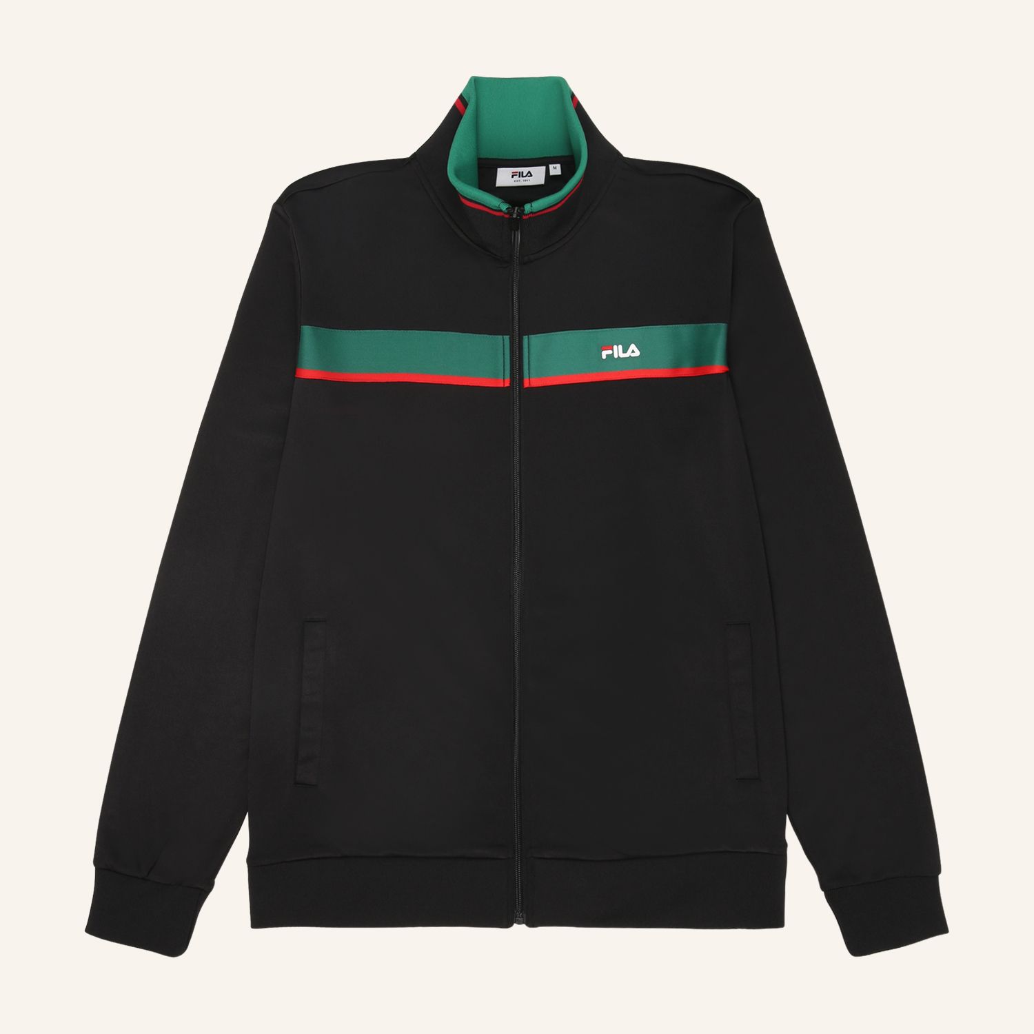 Fila SAGANO REGULAR TAPED TRACK JACKET black Bild 5
