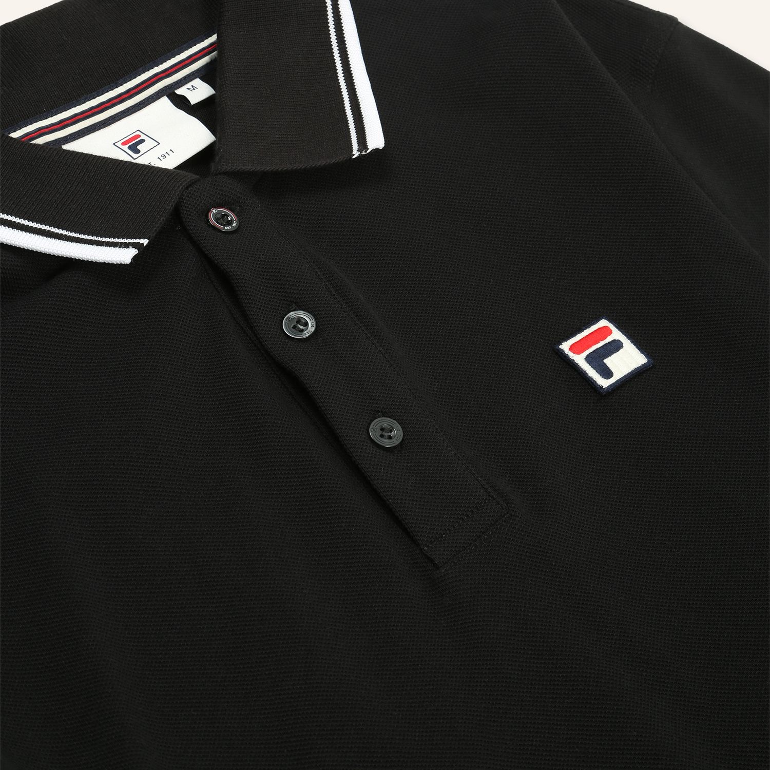 Fila BIELLA regular tipped long sleeve polo shirt Bild 6