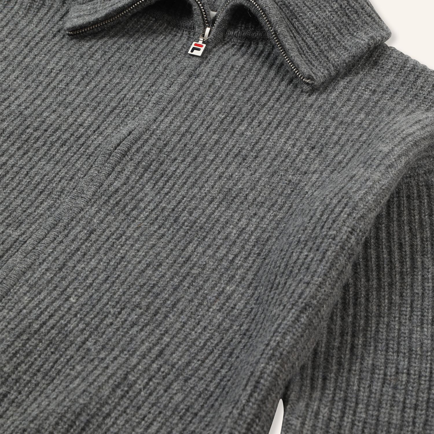 Fila GIOVANNI relaxed high collar full-zip knit sweater Bild 6