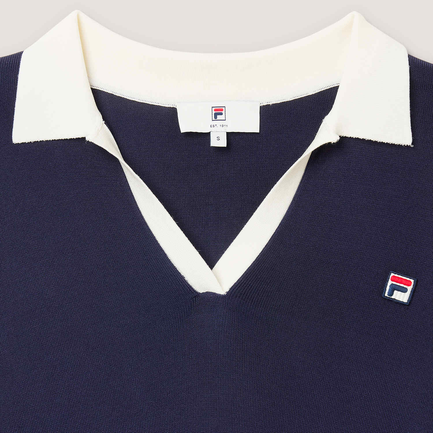 Fila SENNES relaxed fine knitted polo shirt Bild 6